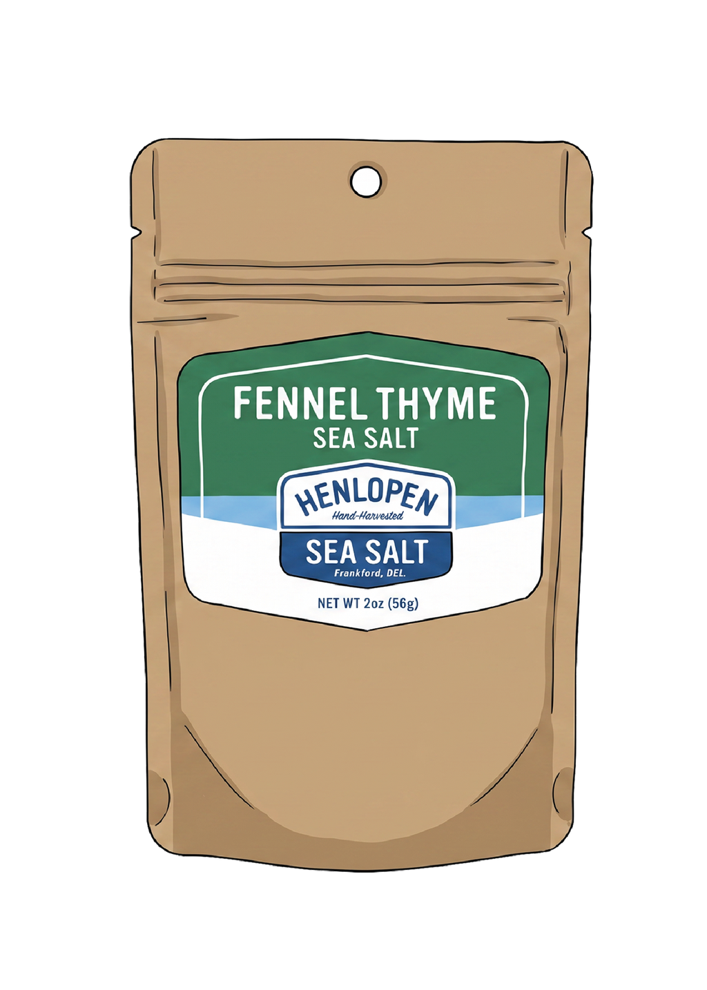 Pouch Fennel Thyme Henlopen Sea Salt