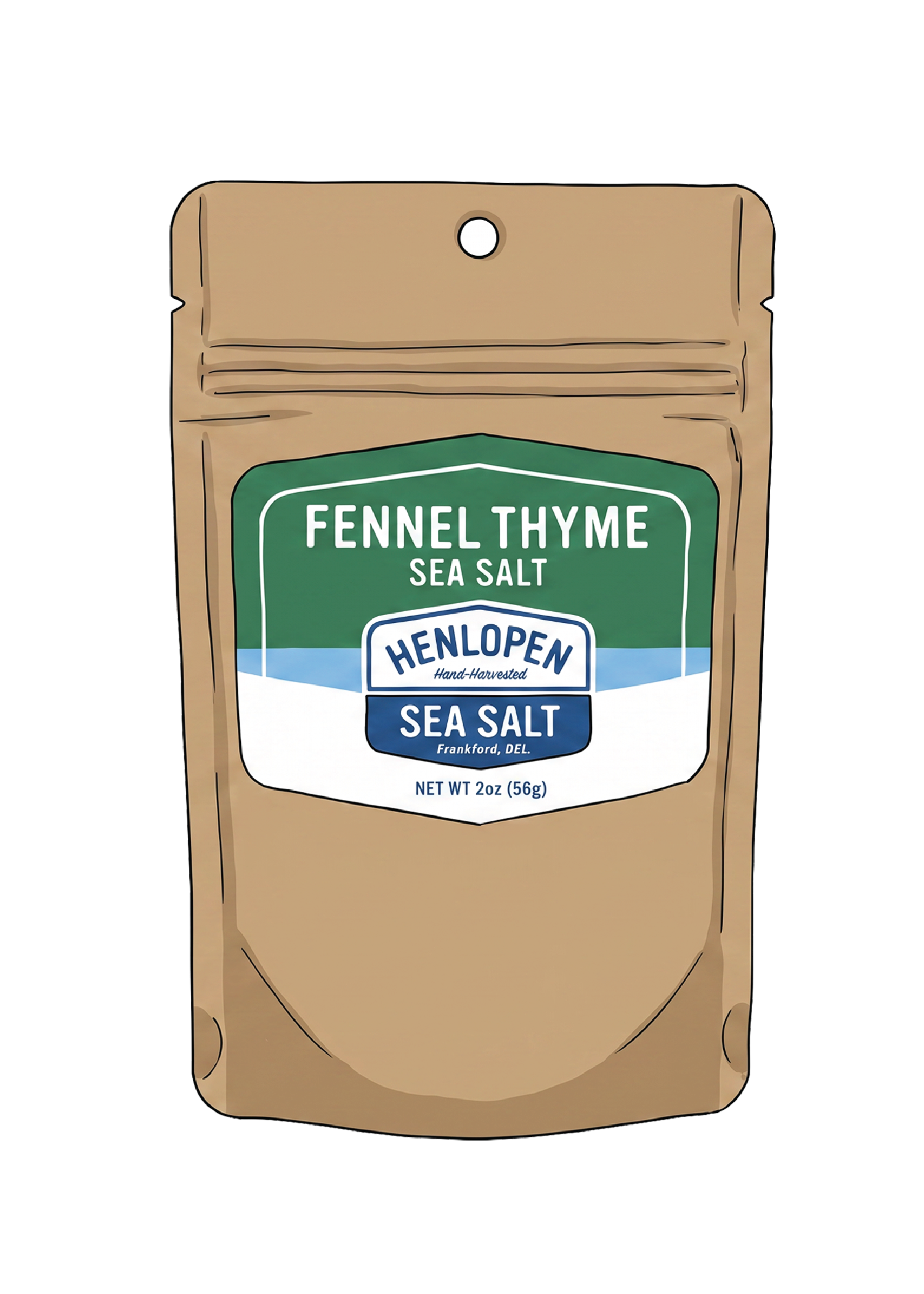 Pouch Fennel Thyme Henlopen Sea Salt