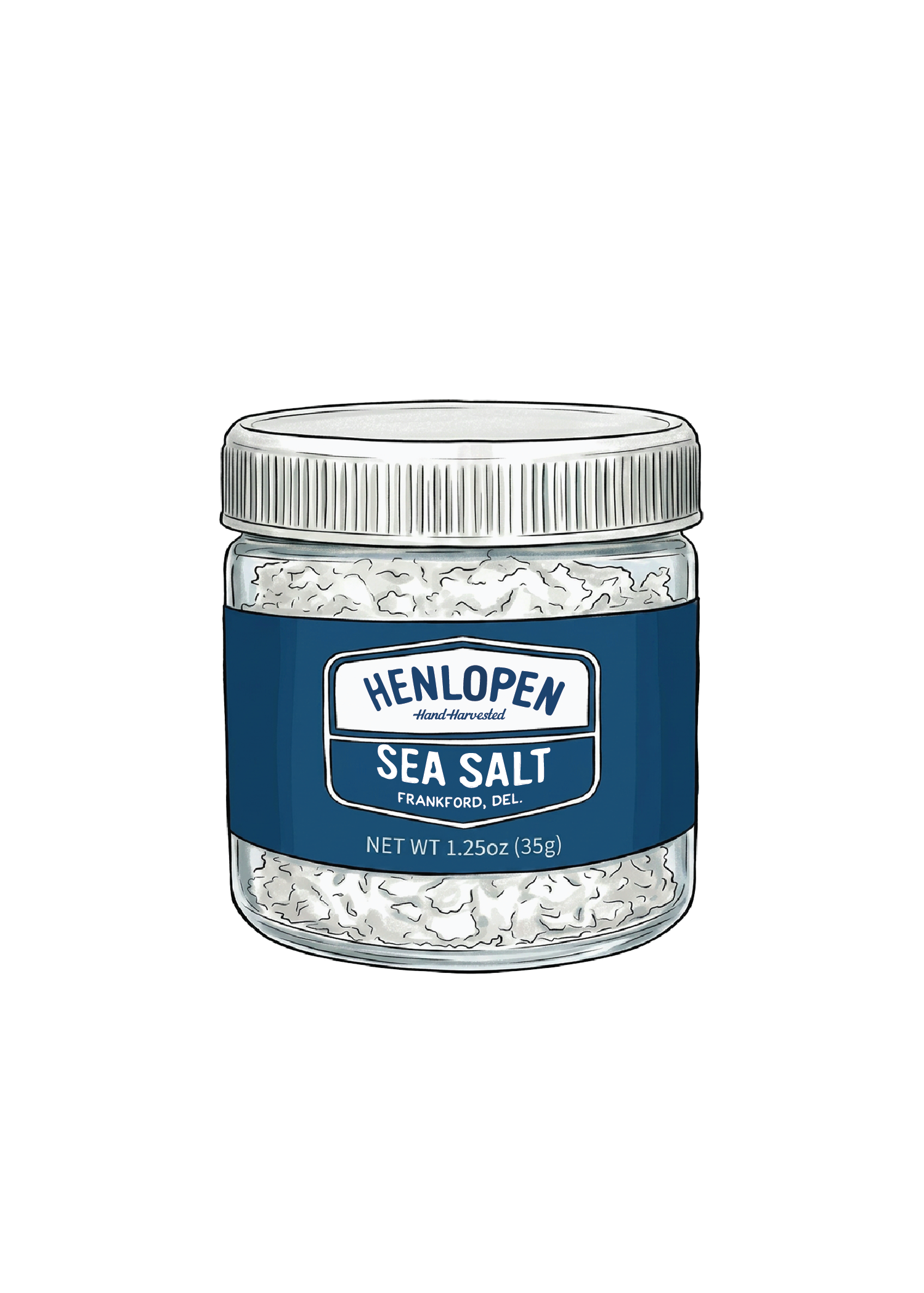Flake Henlopen Sea Salt 1.25oz Jar