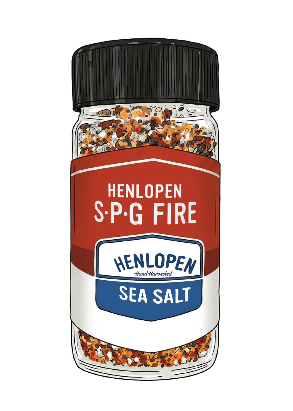 Henlopen S-P-G Fire 2.5oz Jar