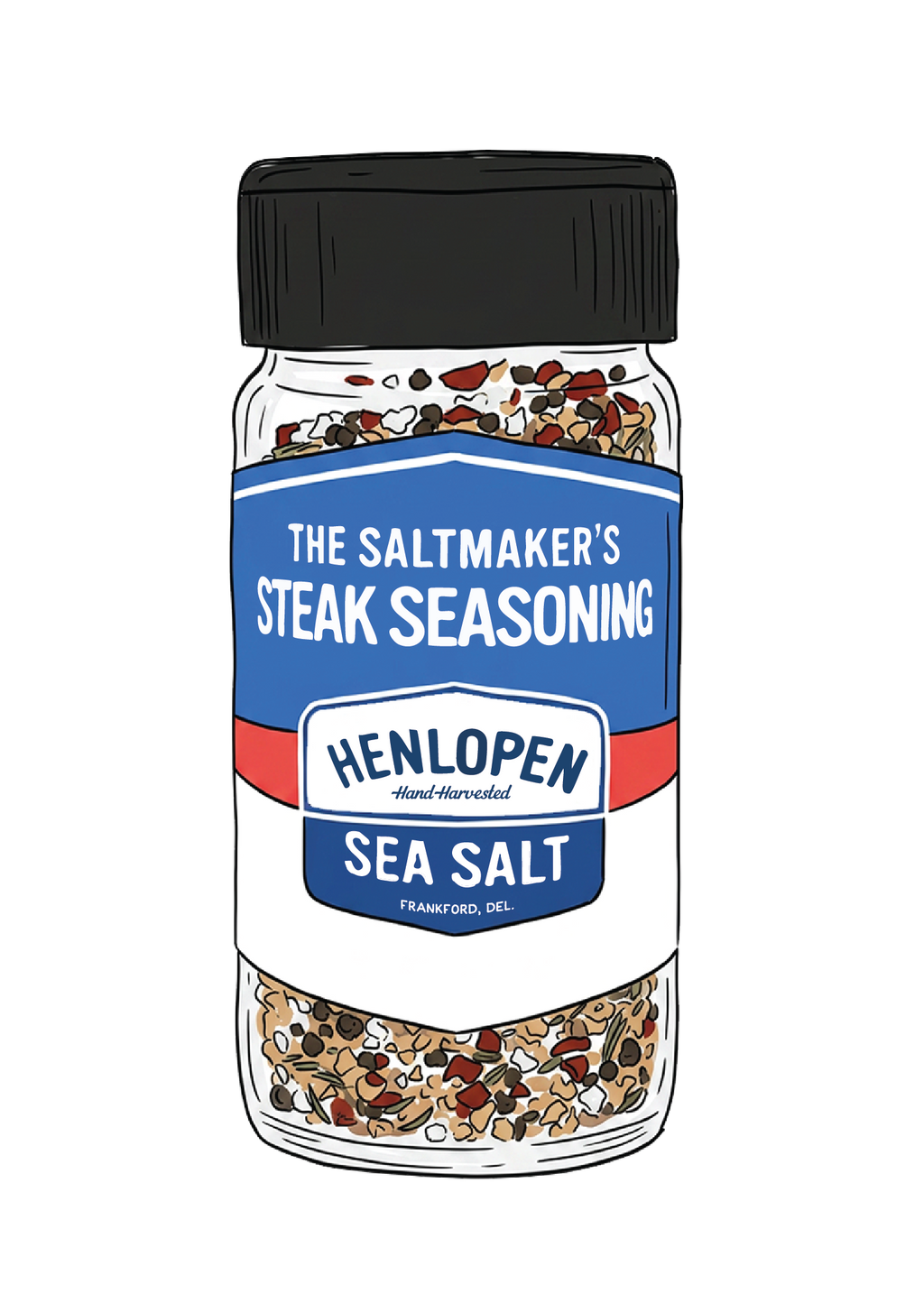Henlopen Steak Seasoning 2.5oz Jar