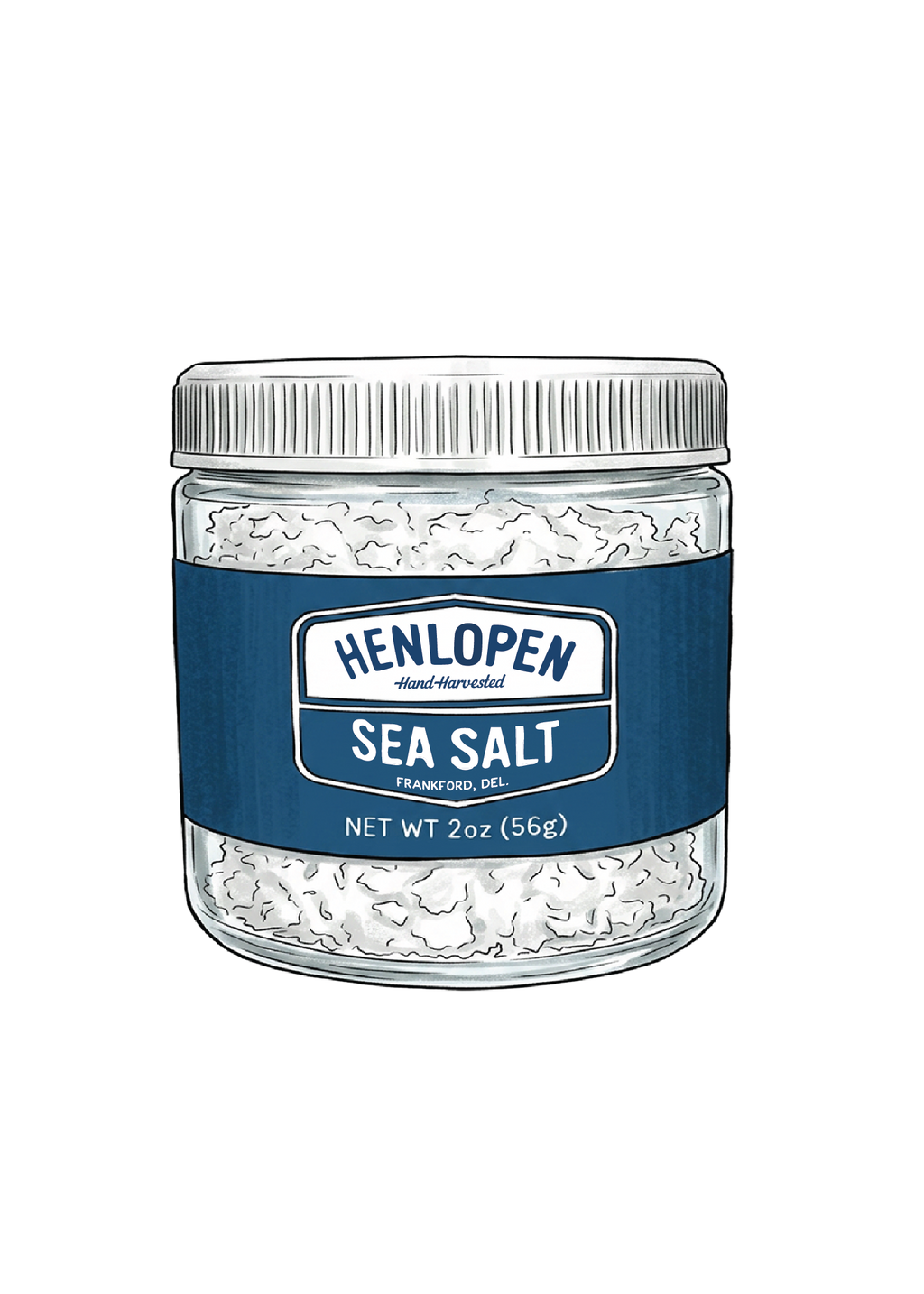Flake Henlopen Sea Salt 2oz Jar or Pouch