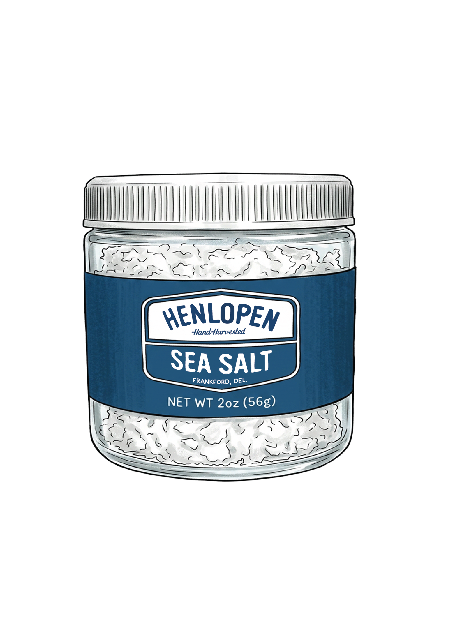 Flake Henlopen Sea Salt 2oz Jar or Pouch