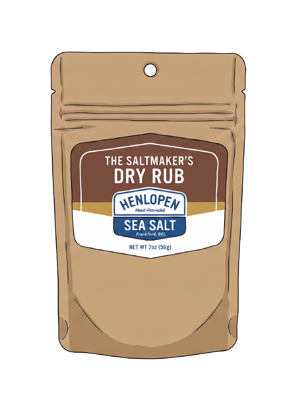 Pouch Dry Rub Henlopen Sea Salt